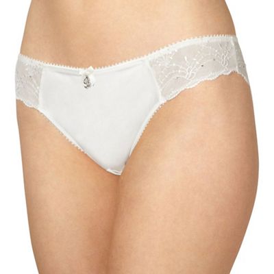 Ivory bridal lace brazilian briefs